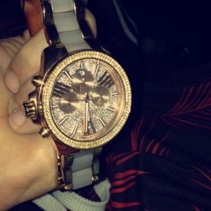 Women's Rose Gold Michael Kors Luxury Watch